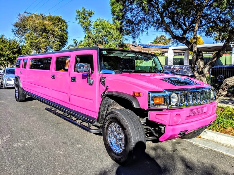 Pink Hummer H2 Limousine, 14 seater, Melbourne