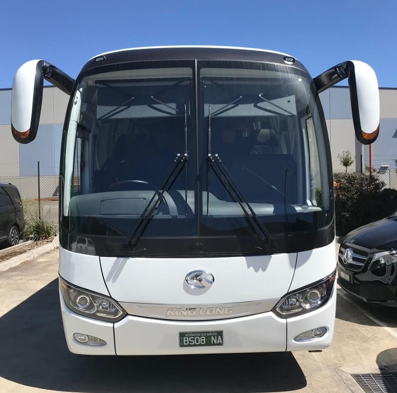 White King Long Coach Bus, 35 seater, Melbourne