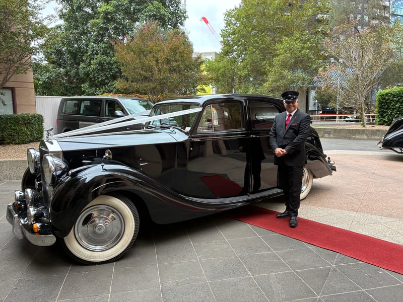 1947 Rolls-Royce Silver Wraith wedding car in Melbourne